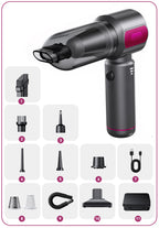 Norexo Handstofzuiger detailoverzicht van alle accessoires