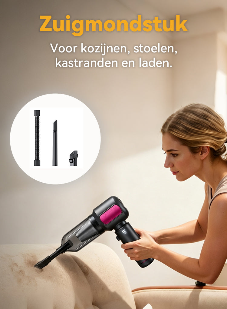 Norexo Handstofzuiger close-up van spleetmondstuk