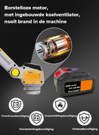 Norexo Grastrimmer hoogte-instelling close-up