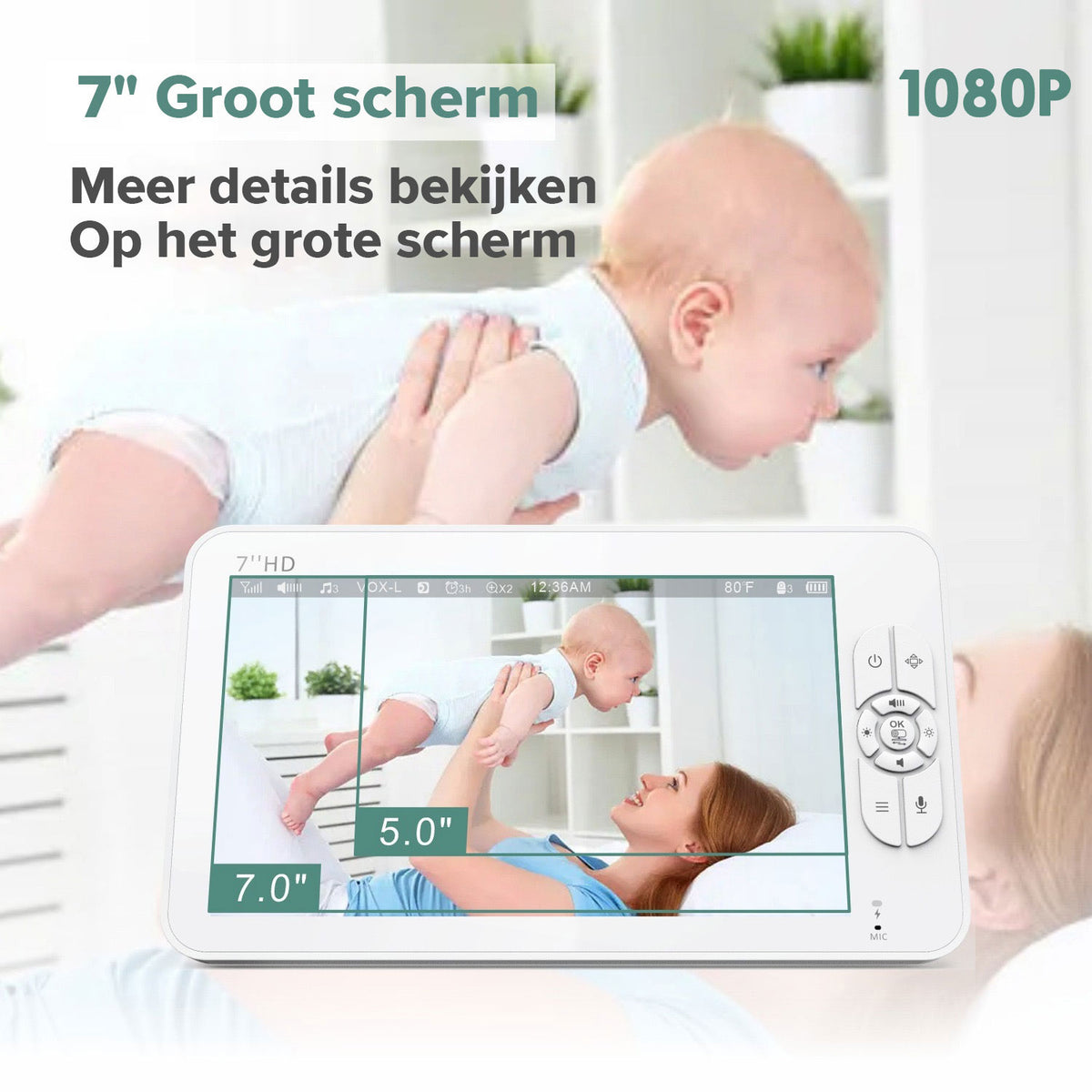 Norexo Babyfoon set met ouder- en babyunit