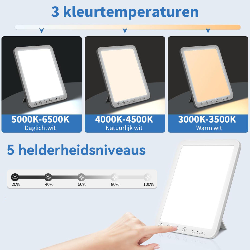 Norexo Daglichtlamp met 3 instelbare kleurtemperaturen