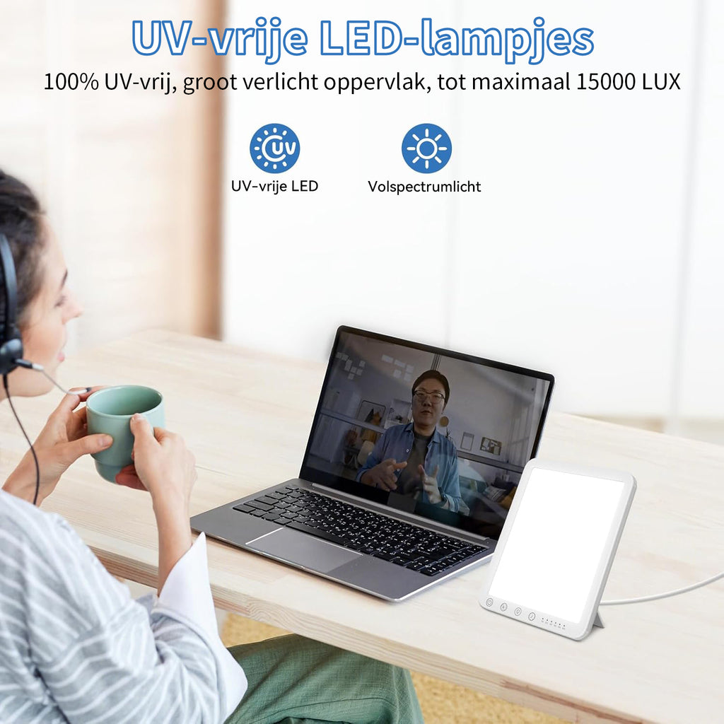 Norexo Daglichtlamp UV-vrij tot 15.000 lux