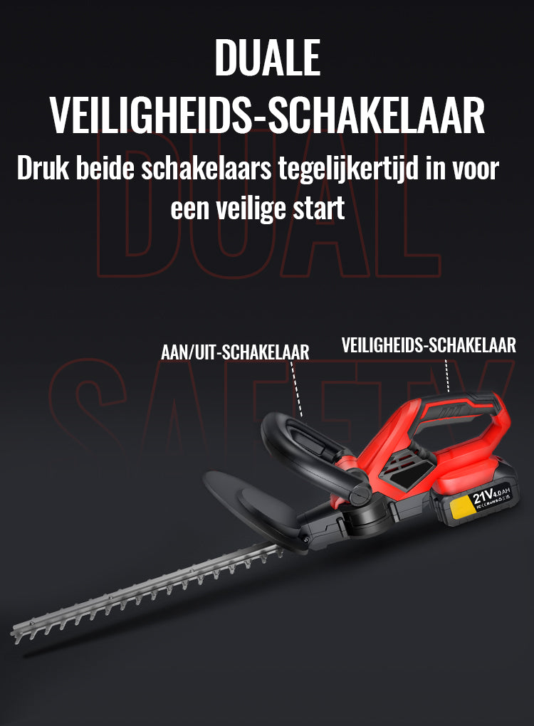 Norexo Heggenschaar motorbehuizing close-up