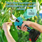 Norexo Snoeischaar display met realtime batterij- en knipregistratie