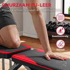 Norexo Fitnessbank met PU-leer bekleding
