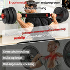 Norexo Halterset antislip halterstang van ABS-materiaal
