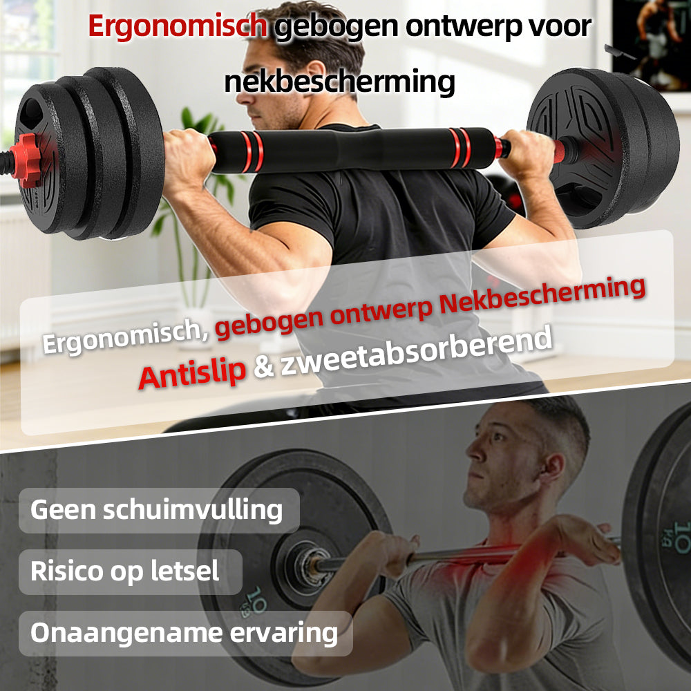 Norexo Halterset antislip halterstang van ABS-materiaal