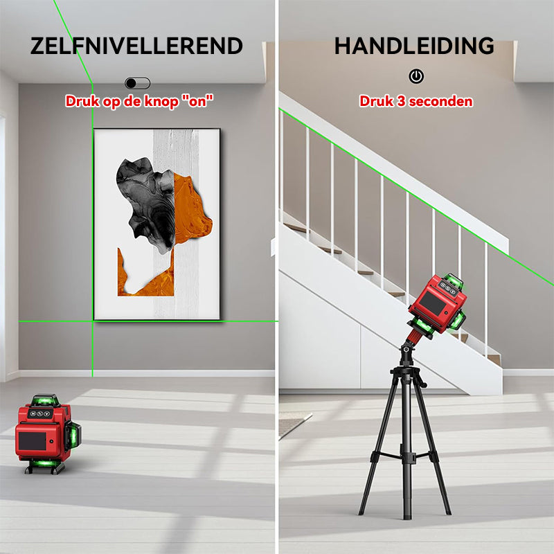 Norexo Kruislijnlaser zelfnivellerende functie