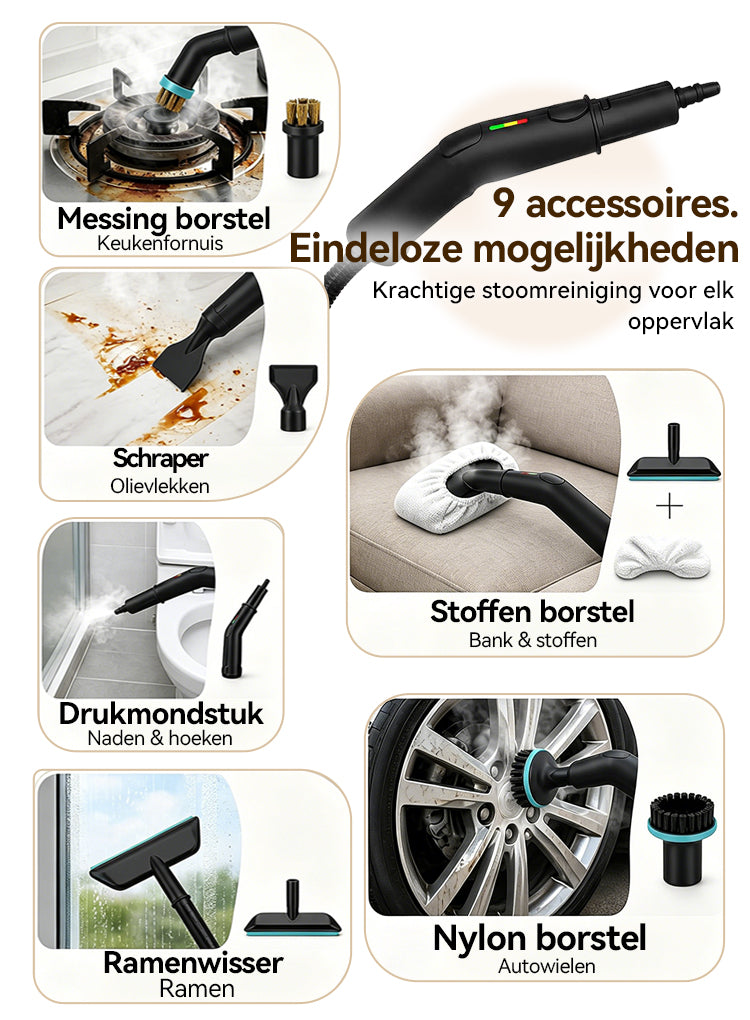 Norexo Stoomreiniger raamopzetstuk close-up