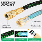 Norexo Tuinslang met metalen connector en 3-laags latex