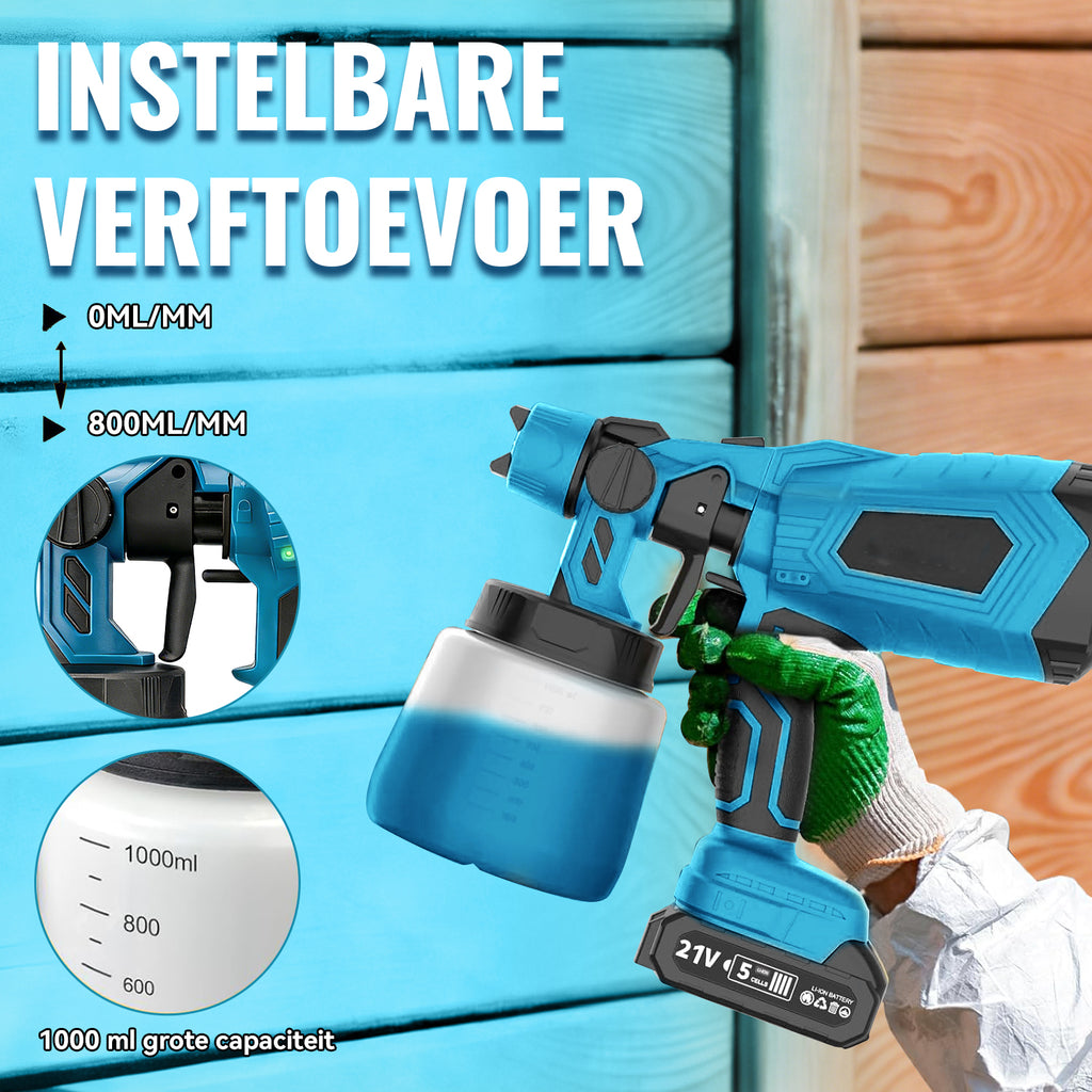 Norexo Verfspuit instelbare spuitbreedte
