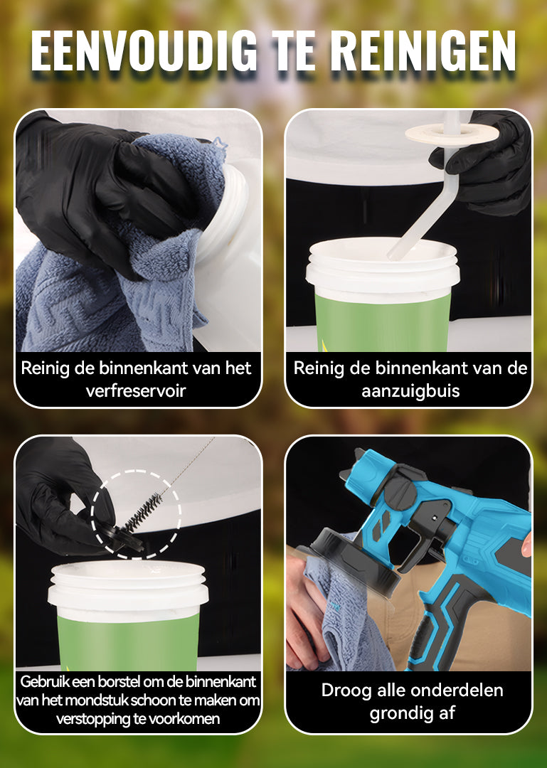 Norexo Verfspuit onderdelen close-up