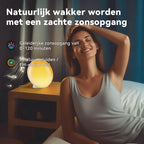Norexo Wake Up Light simuleert natuurlijke zonsopgang