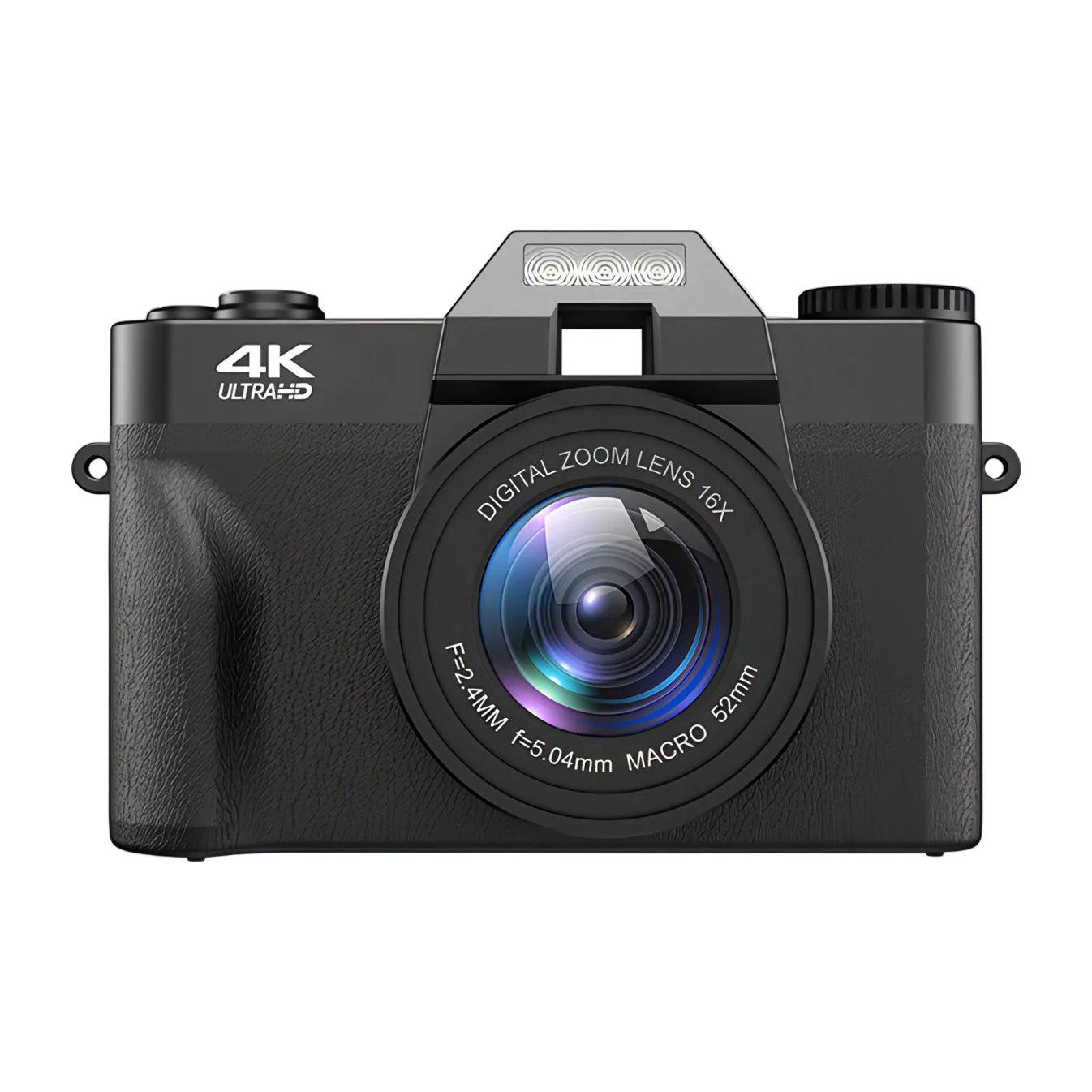 Black Norwiss Digitalkamera with 4K Ultra-HD label on a white background
