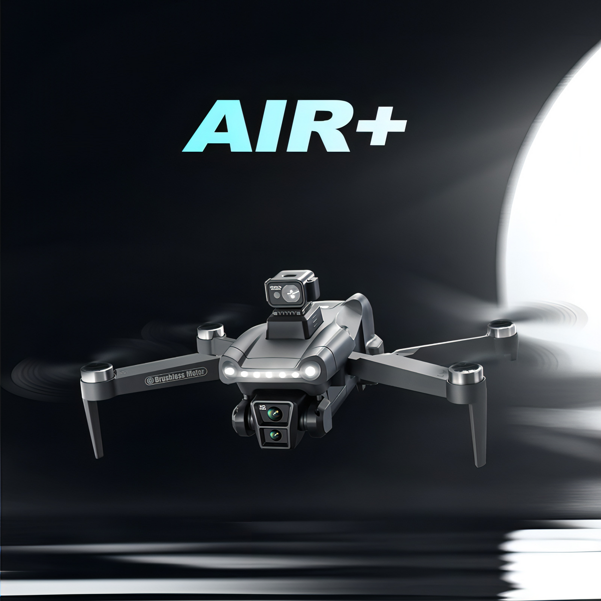Skynovox Air+ Drohne Produktansicht — klappbare Arme und Kamerahalterung