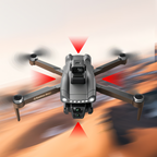 Skynovox Air+ 360° Vier-Wege-Laser-Hindernisvermeidung mit roten Warndreieck-Sensoren