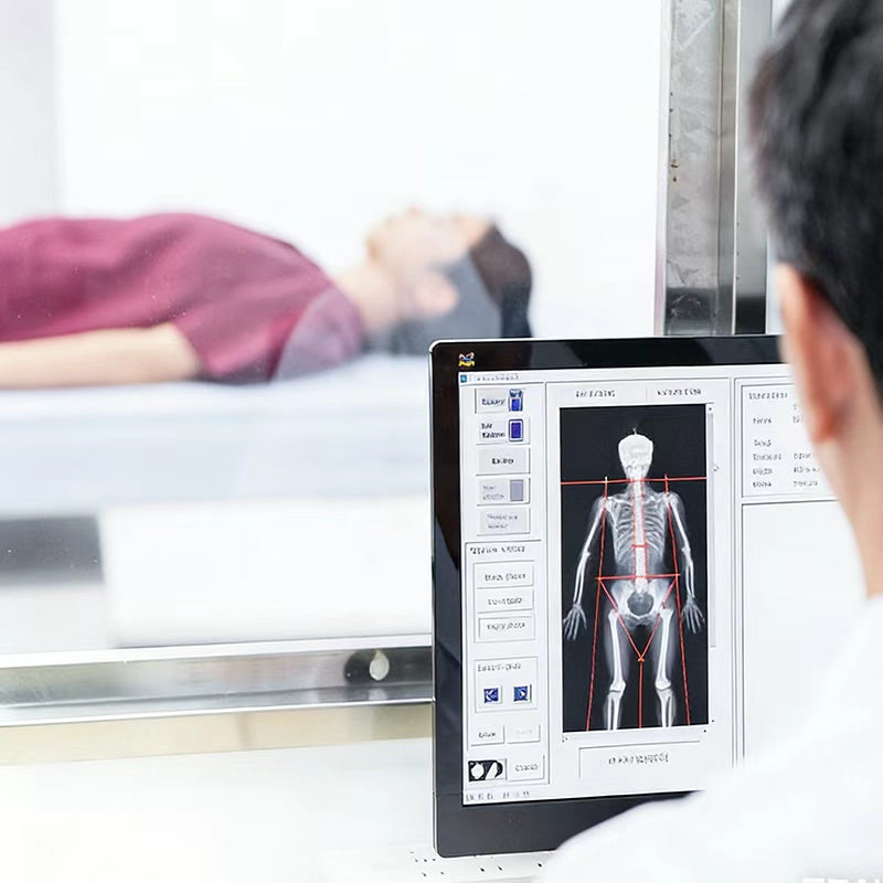 Eldom Digitale 8-Elektroden Körperfettwaage schlankes Design mit Kabelmanagement