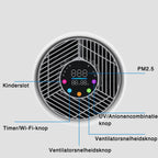 Veoair AirMax slimme luchtreiniger luchtreiniger met slim display en bedieningspaneel