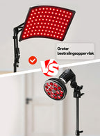 Norexo Red Therapy Light gebruik tijdens het lezen, mobiele weergave